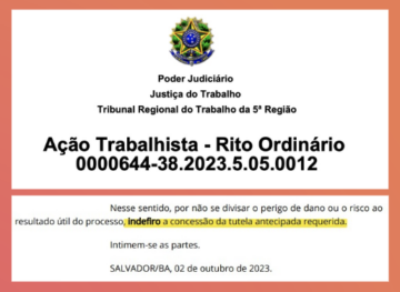 Justiça nega liminar do Safiteba e Eleições do Sinait seguem normalmente.